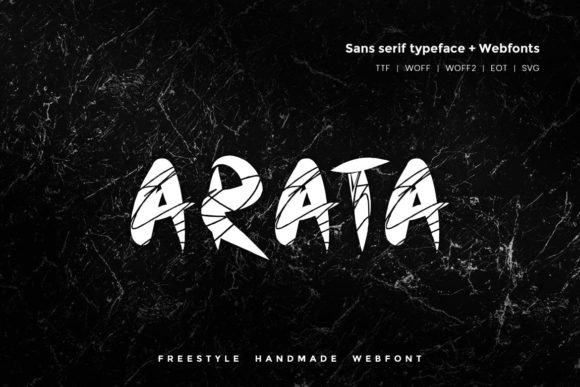 Arata: A Display Font for Creative Publishing