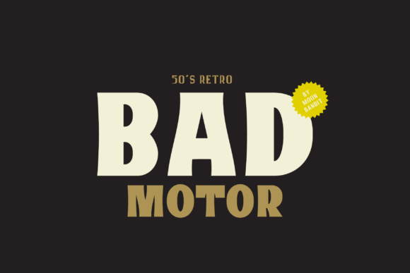 Bad Motor Font for Bold Editorial Design