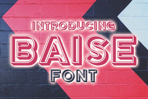 Baise Display Font for Makers and Merchants