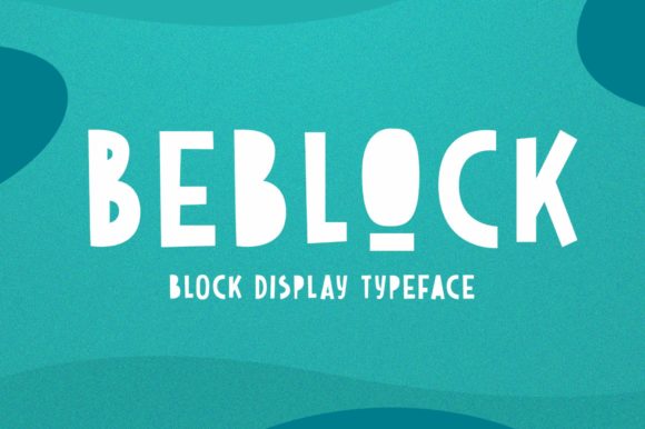 Beblock Display Font for Craft Creators and Small Business Makers