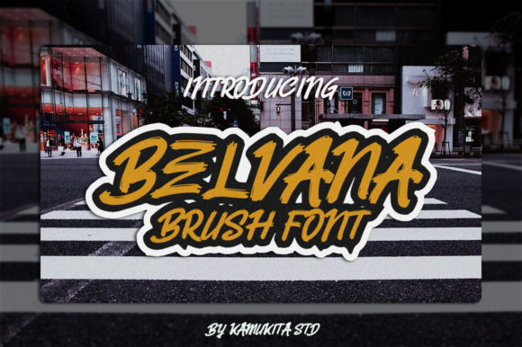 Belvana Font: A Brush Typeface for Bold Branding and Creative Web Design