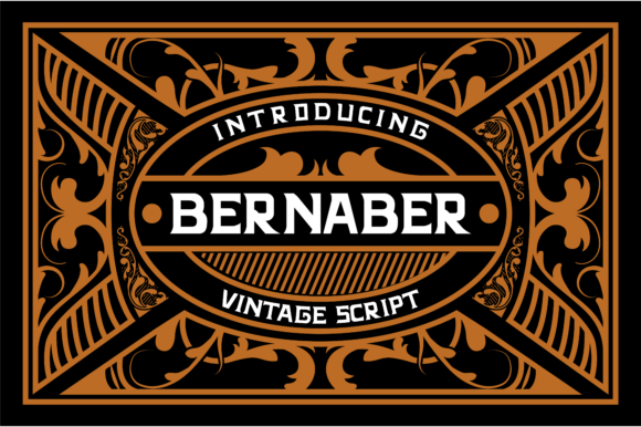 Bernaber Display Font for Bold Vintage Branding