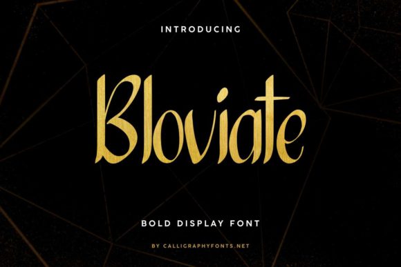 Bloviate Font for Bold, Simple Display Designs