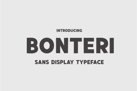 Bonteri Display Font for Bold Branding and Creative Projects