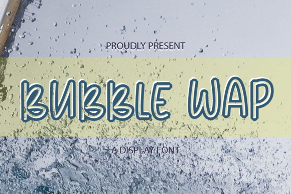 Bubble Wap: A Bold Display Font for Playful Branding and Labels