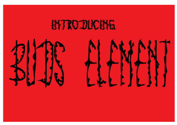 Buds Element: The Unique Display Font for Standout Craft Brands