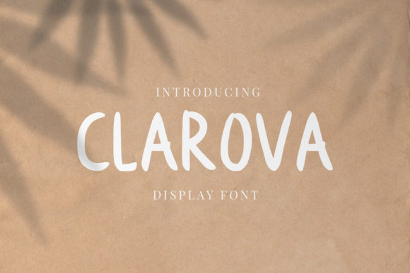 Clarova Display Font for Editorial Design