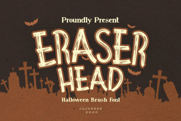 Eraser Head Font for Halloween-Themed Web Design