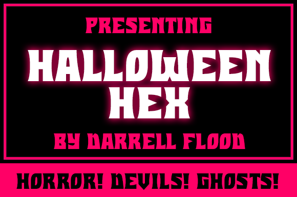 Halloween Hex Font for Horror-Themed Campaigns