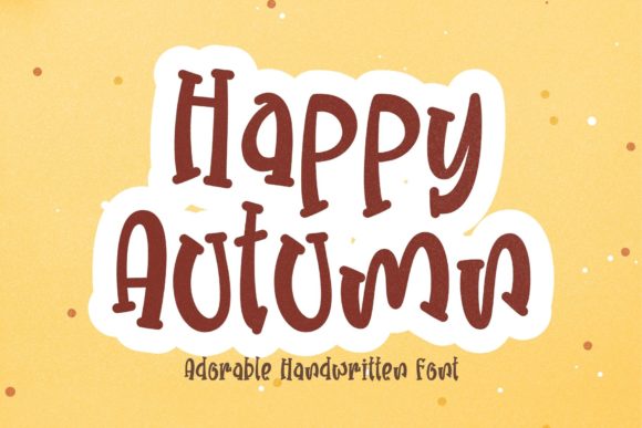 Happy Autumn Font for Branding and Creative Projects