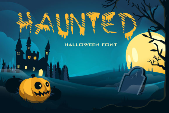 Haunted Font: A Spooky Display Typeface for Makers