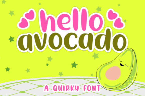 Hello Avocado Font for Bold Branding and Creative Projects