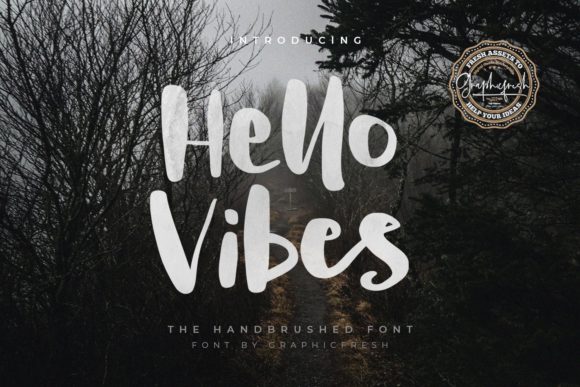 Hello Vibes: A Display Font for Sweet and Serene Typography