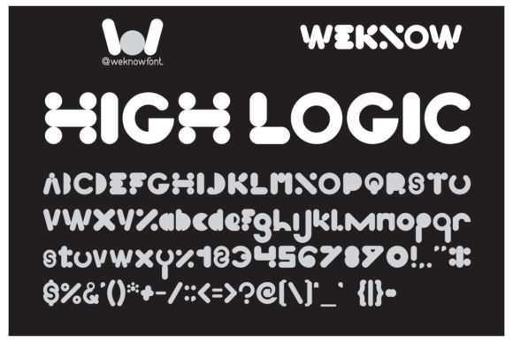 High Logic Font: A Playful Display Typeface for Creative Campaigns
