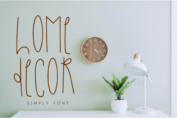 Home Decor Font: A Stylish Display Typeface for Creative Makers