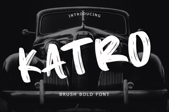 Katro Brushed Bold Display Font for Campaign Branding