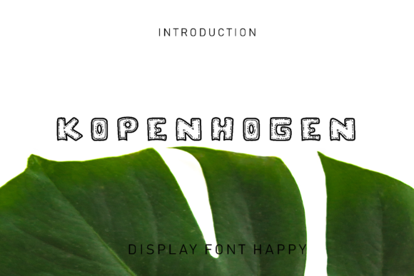 Kopenhogen Display Font for Creative Makers