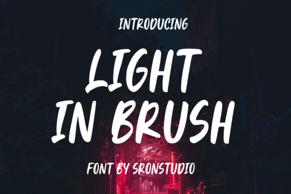 Light in Brush Font for Polished Branding and Display Projects