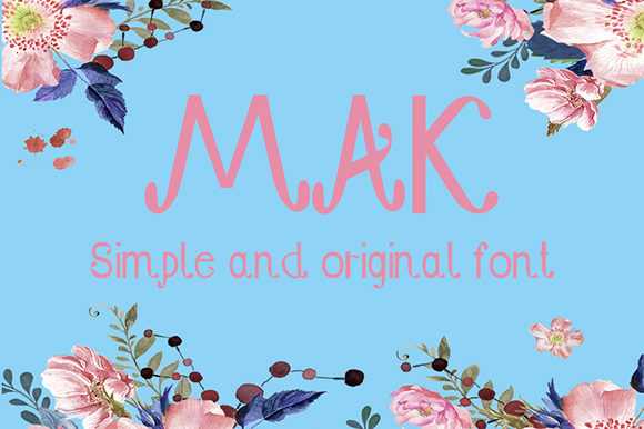 Mak Font: A Playful Display Typeface for Editorial Creativity