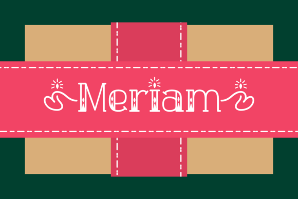Meriam Display Font for Modern Branding and Craft Projects