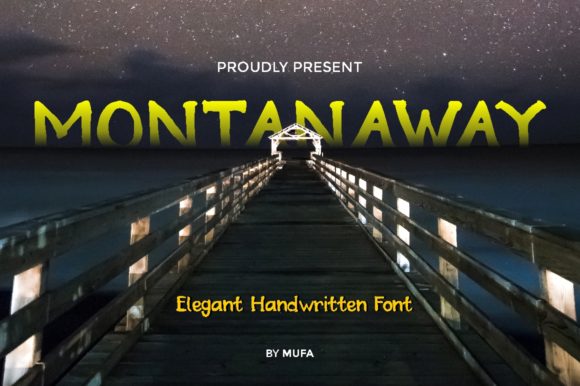 Montanaway Font for Strong Display Typography in Campaigns
