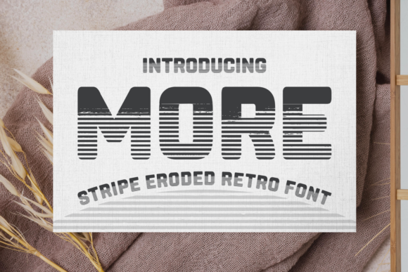 More Display Font for Bold and Vintage Web Design