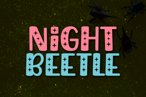 Night Beetle: A Playful Display Font for Authentic Brand Identity