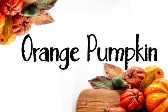 Orange Pumpkin Font for Spooky and Memorable Branding