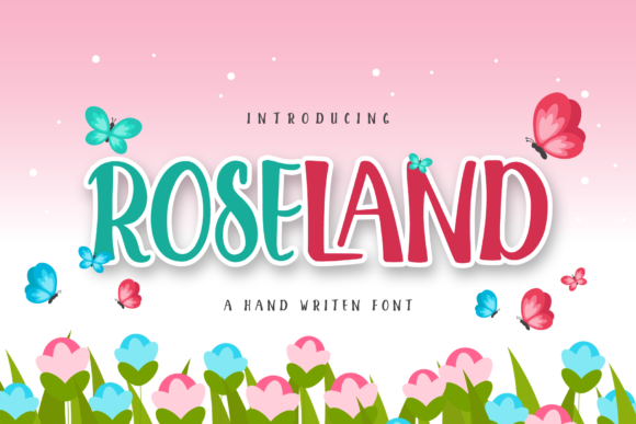 Roseland Font: A Display Typeface for Creative Branding Projects