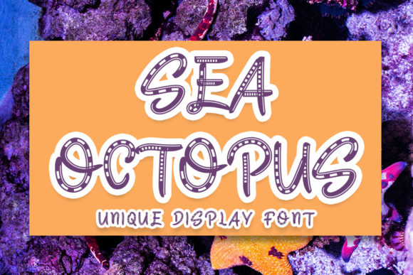 Sea Octopus Font for Creative Branding and Business Materials