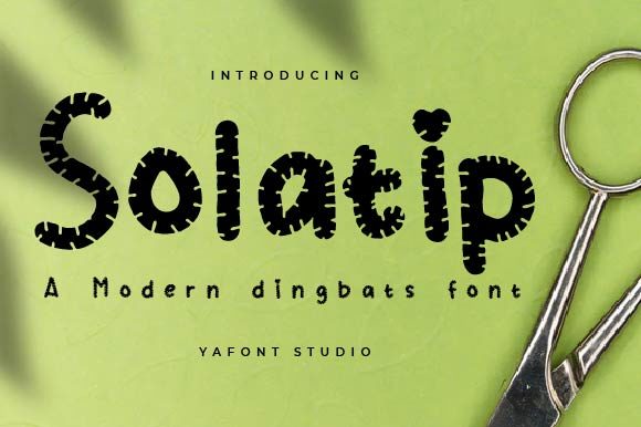 Solatip: A Quirky Display Font for Editorial Design