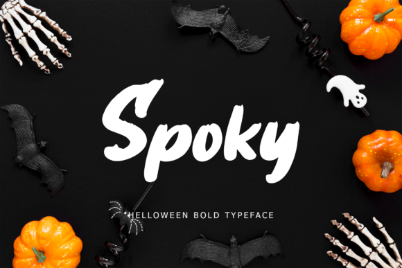 Spoky Font: A Halloween Display Typeface for Makers