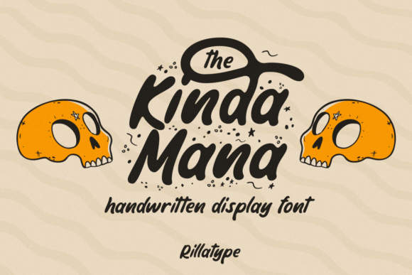 The Kinda Mana — A Retro Display Font with Character